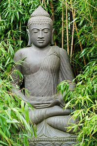 Bouddha zen en bambou