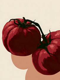 Sunlit Tomato Pair by Mosaic Dialogue
