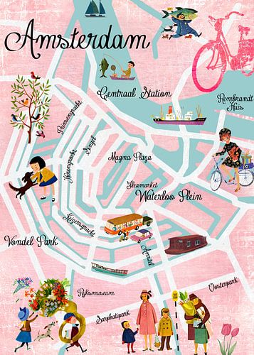 Amsterdam Map by Green Nest