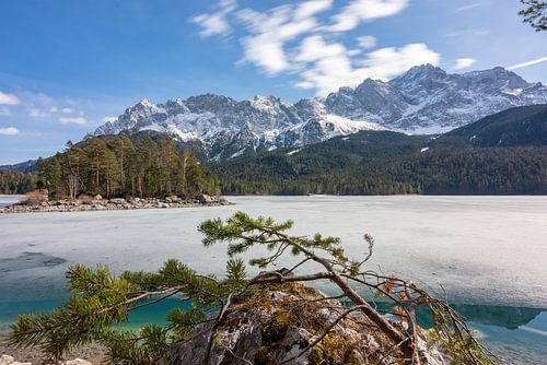 Eibsee in de winter
