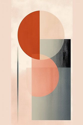 Geometric Balance | Abstract Terracotta