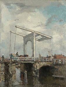 Een ophaalbrug in een Nederlandse stad, Jacob Maris