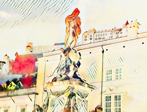 Salzburger Domplein, Mariabeeld