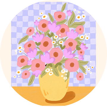 Tokio Bloemenmarkt Japan Reisposter van Dirkie Nell