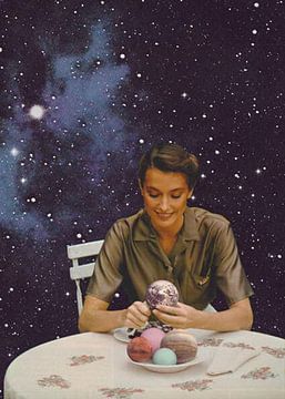 Woman Peeling the Earth