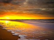 Zonsondergang Katwijk aan Zee van Wim van Beelen thumbnail