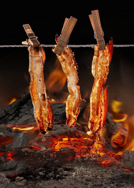 roasting bacon by Alex Neumayer