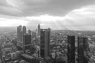 De skyline van Frankfurt in Duitsland tijdens zonsondergang van MS Fotografie | Marc van der Stelt thumbnail