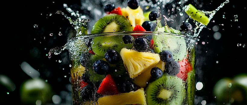 Fruchtige Erfrischung im Spritzwasser von Poster Art Shop