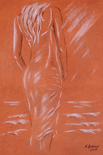 Jeune femme à la plage