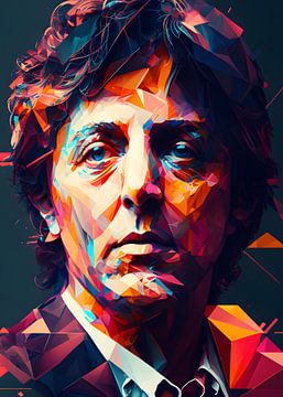 Paul McCartney Pop Art van WpapArtist WPAP Artist
