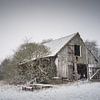 Alte Feldscheune im Schneetreiben von Jürgen Schmittdiel Photography