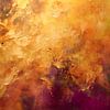 Abstract in goud en paars van Hilde Remerie Photography and digital art