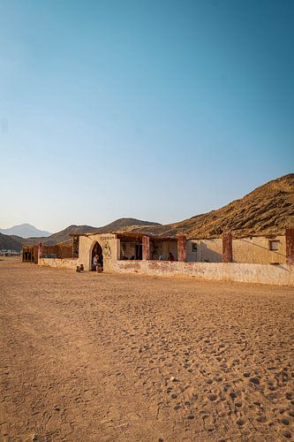 Een Bedoeïenendorp in de woestijn van Egypte