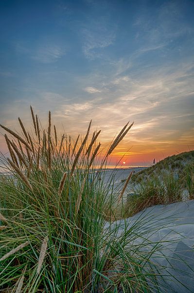 Sonnenuntergang auf Zeeland von Peter Bartelings