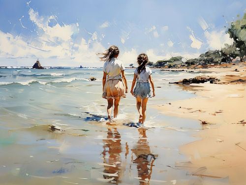 Kinder auf See mit Joseph Israel