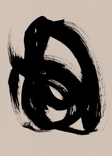 Études à l'encre noire. Forme II.