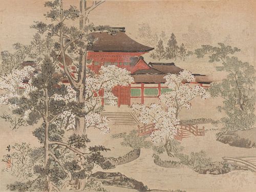 Motief uit Yōfu gajō (Fotoalbum van de vreedzame hoofdstad) van Peter Balan