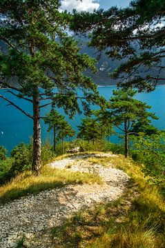 Hiking trail to Lake Garda near Limone Sul Garda