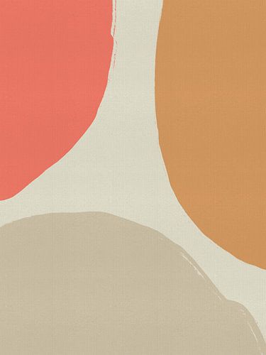 Minimalistische abstracte vormen in zachte pasteltinten