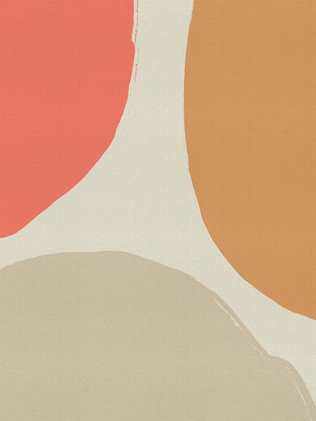 Minimalist abstract shapes in soft pastels by Abstract Minimalist Art