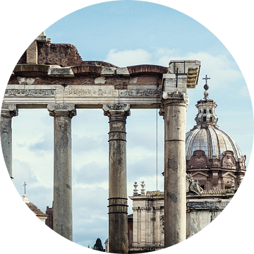 Deel van Forum Romanum in Rome. van André Blom Fotografie Utrecht