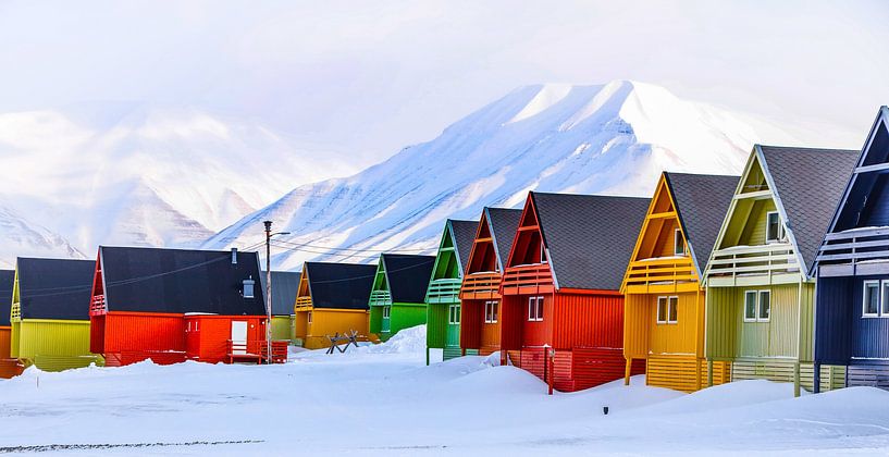 colourful houses by Marieke Funke