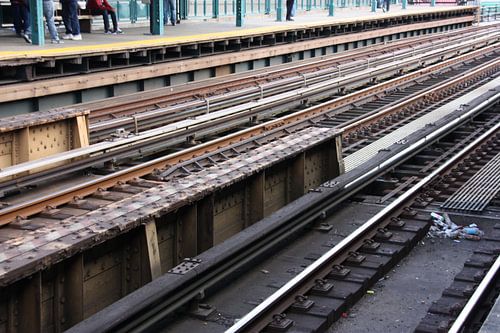 Gleise in New York City