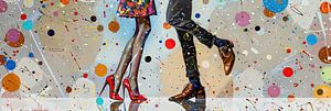 Dancing Feet | Modern Schilderij van Blikvanger Schilderijen