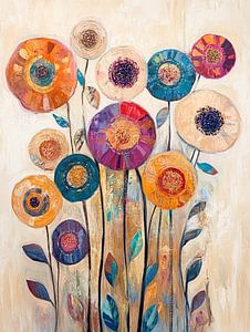 Blumenfeld | Lebendige Farbpalette Blumen