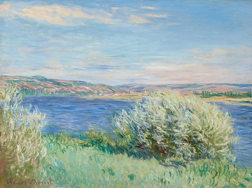 The banks of the Seine near Vétheuil, Claude Monet by Masterful Masters