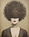 woman in Ton Sur Ton - Abstract portret 08 van TW living thumbnail