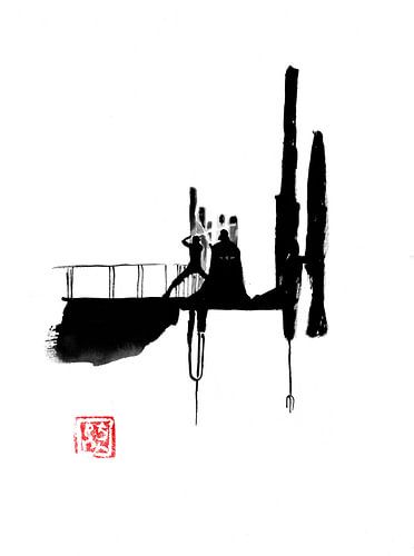 vader en zoon vechten