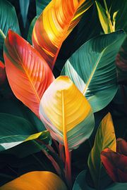 Colourful leaves in the sunlight by Poster Art Shop