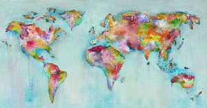 Paint World Map light von Atelier Paint-Ing