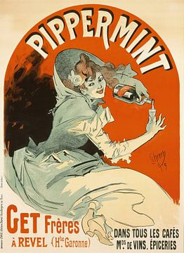 Jules Chéret - Pipperment (1899) van Peter Balan