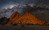 Spitzkoppe with Milky Way in Namibia, Africa by Patrick Groß thumbnail