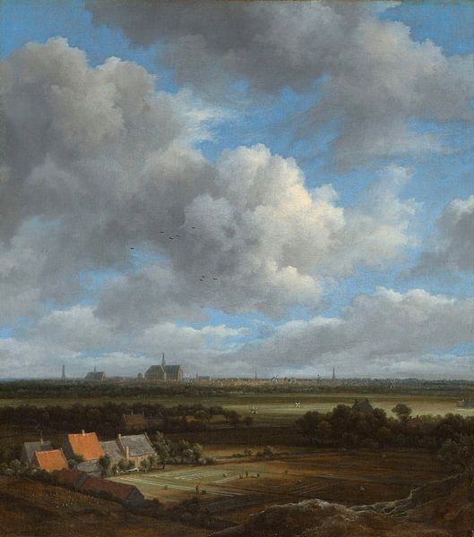 Gezicht op Haarlem, Jacob Isaacksz. van Ruisdael van Meesterlijcke Meesters