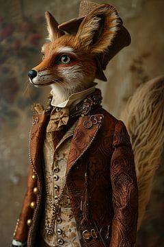 fox in human clothes by Egon Zitter
