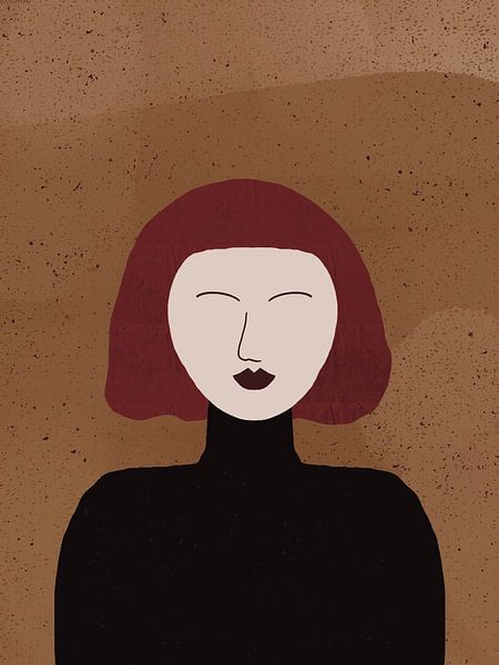 woman with red hair by zippora wiese