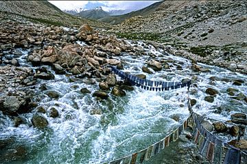 Gebedsvlaggen in Ladakh van Stefan Havadi-Nagy