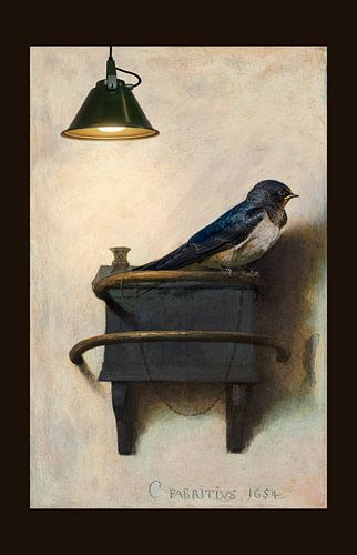 Het puttertje is een zwaluw - met lamp