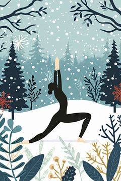 Winter Yoga Serenity by Whale & Sons