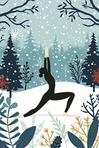 Winter Yoga Serenity