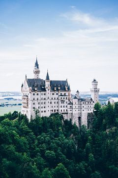 Neuschwanstein Blauw van Patrycja Polechonska