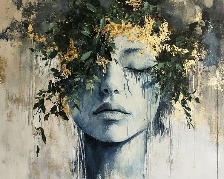 Goldene Gelassenheit von Blumen Studio