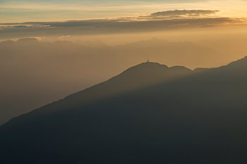 Patscherkofel Sonnenuntergang Österreich. Innsbruck 2018