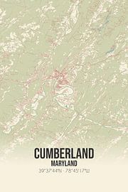 Vintage map of Cumberland (Maryland), USA. by Prints of Place