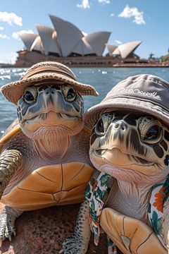 Schildpadden op tournee in Sydney van Mathias Ulrich