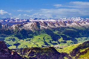 Aussicht vom Gipfel des Säntis
